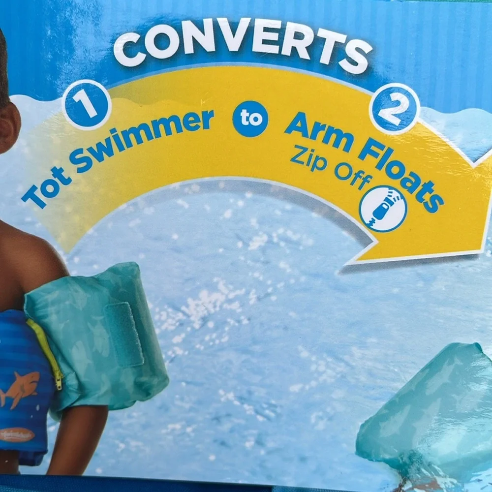NEW Grow-with-me Swim Trainer, Vest, float, from SwimSchool, age 4-6 yrs